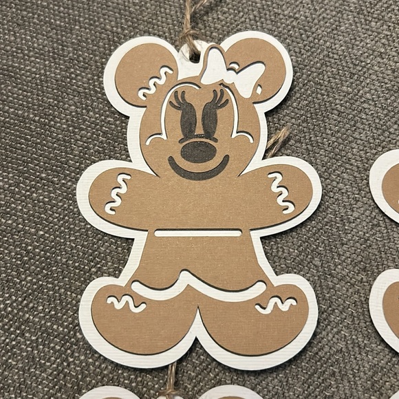 Mickey and Minnie Mouse gingerbread gift tags - Picture 3 of 4